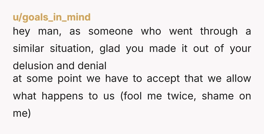 u/Shimmyshoe1 How long did it take you to realize and decide that divorce would be best? Was there a specific moment? Glad y’all don’t have kids, I hope things improve...