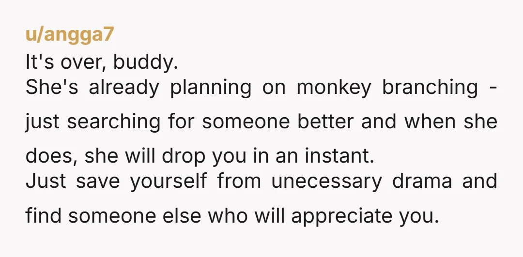 u/Zestyclose-Smell-305 Its done bro. Find the courage in your heart and look after yourself. I've heard girls give a fake number to get out of those situations. But the reply...
