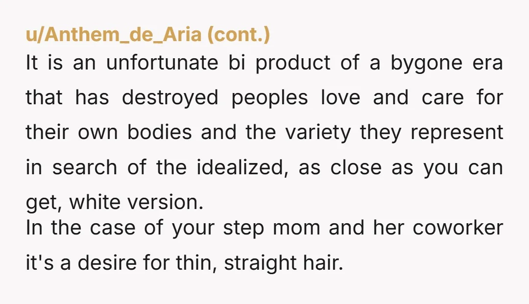 u/Runswithrum NTA I am a pasty white person, and let me tell you when I read the words afro Latina I immediately thought your hair must be GORGEOUS. I will...