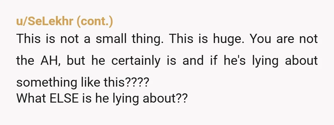 u/Longjumping-Snow-431 At this point whatever comes out of his mouth is considered a lie. Tell him to stay home and take care of the baby if he doesn’t want her...