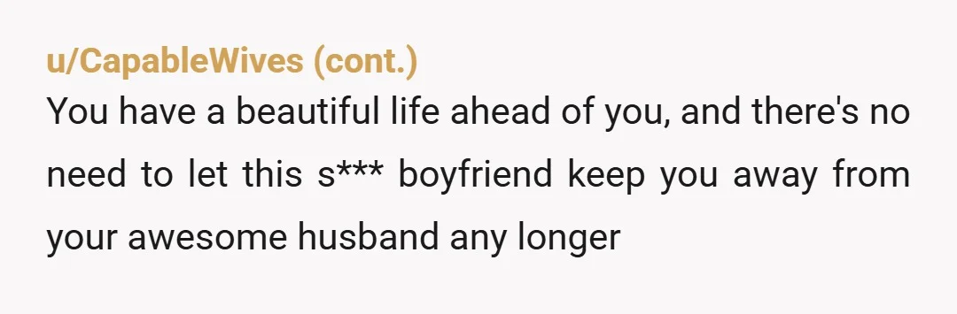 u/justacpa "After numerous attempts to move this relationship forward, I've not seen any effort on your part. Because of that, I see no path forward and have no desire to...