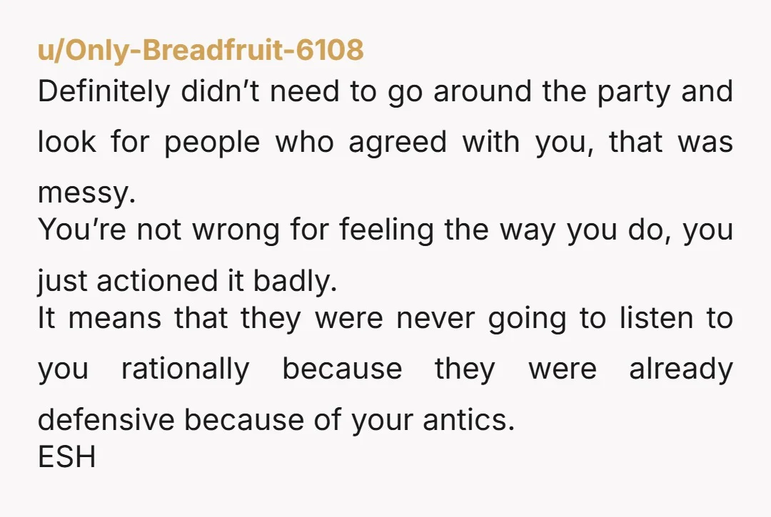 u/H2Ospecialist
NOR.
Good on you.
And the Jim Crow, line? Perfect.
They should be shamed and absolutely made fun of.
