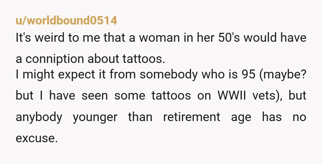 u/anonbcwork I realize OOP is keeping things vague so she doesn't dox herself, but I wish we could know what the Glassdoor review said. "Someone had tattoos! And continued to...