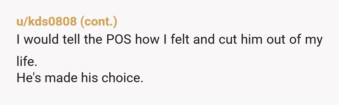 u/glutenisnotmyfriend This is a personal choice. If you feel that your father's actions have ruined your relationship with him completely, then that's the way it is. However, if you feel...