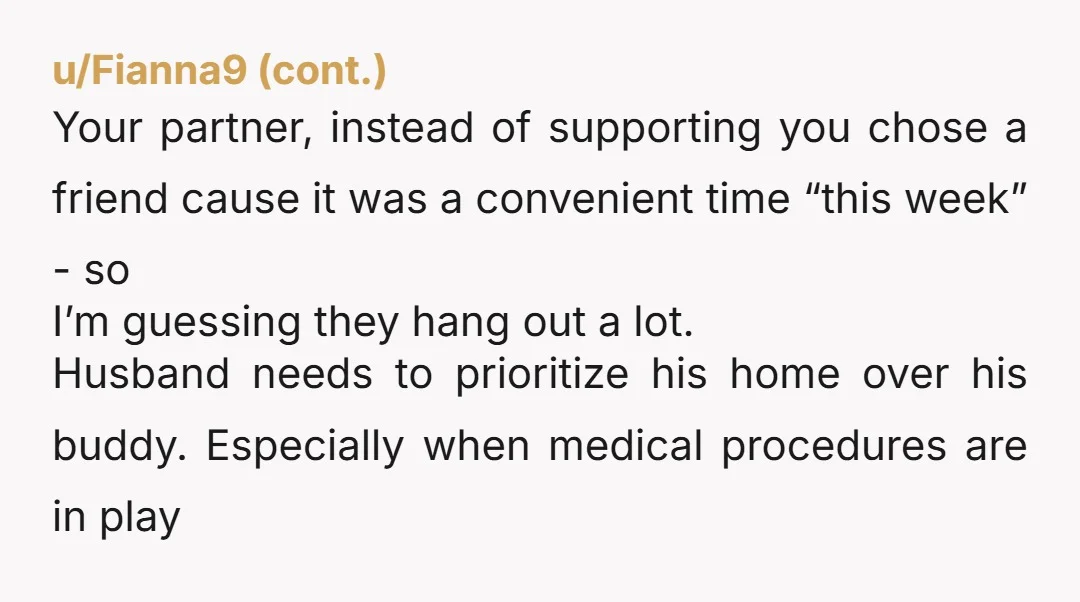 u/Which_Comfortable_32 Absolutely NTA. This is really disgusting behaviour from your Husband I would book into a hotel for a couple of days, no cooking etc., he may take you seriously...