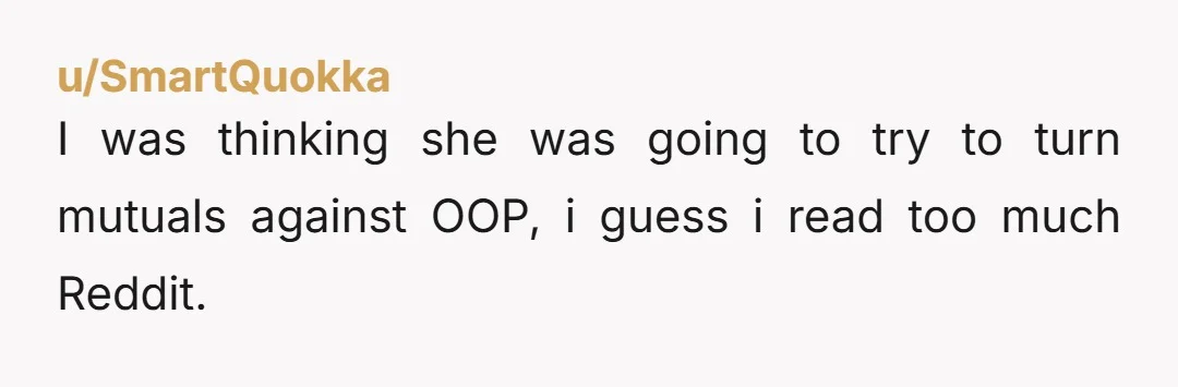 u/tnscatterbrain She didn’t respect op enough to follow instructions while receiving a favour. She said she thought op was being selfish and hogging the good hair products, which sounds like...
