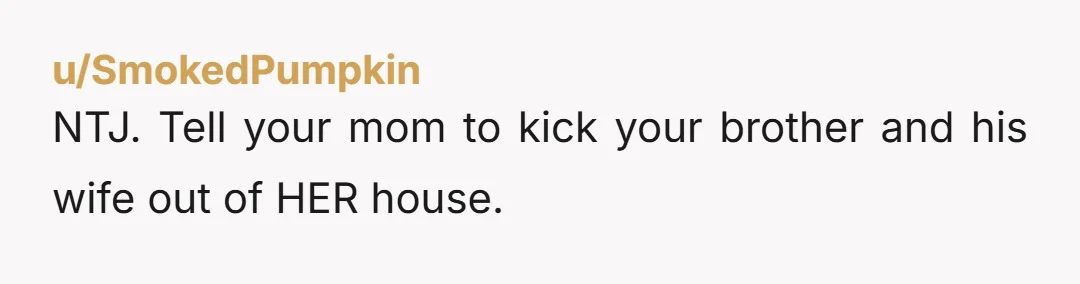 u/ImprovementActual555
NTJ - do not ever let her move in!!! Ever!!!