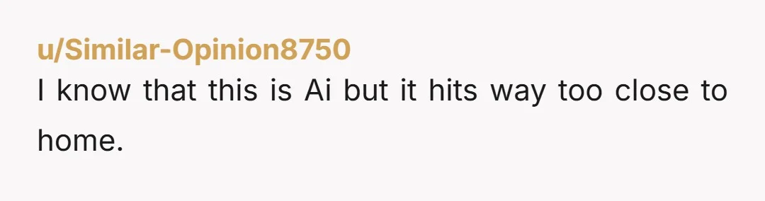 u/Brilliant-Fig-7148
They told you to grow up. You're just being a good child and doing what you're told. 😅😉