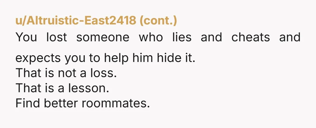 u/lydocia He isn't considering Sarah's feelings at all. If nothing else, you prevented her being used and lied to even more. How would she have felt if they had slept...