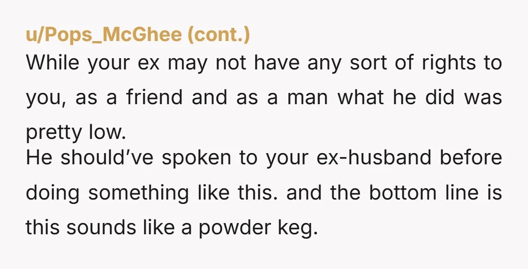 u/Boomer050882
YTA. Sleeping with a married man??? Not cool. At the very least, stay away from him until he is divorced. He’s got kids!!