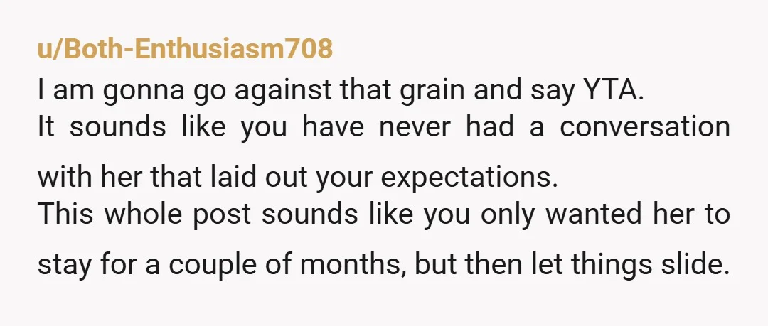 u/Character-Twist-1409 NTA. Except maybe for not giving her boundaries before this.
