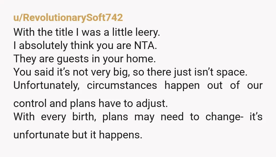 u/extinct_diplodocus NTA. This is what we call a "choosing beggar". She's staying in your home for free, and she wants to completely take it over. Either home insurance or whoever...