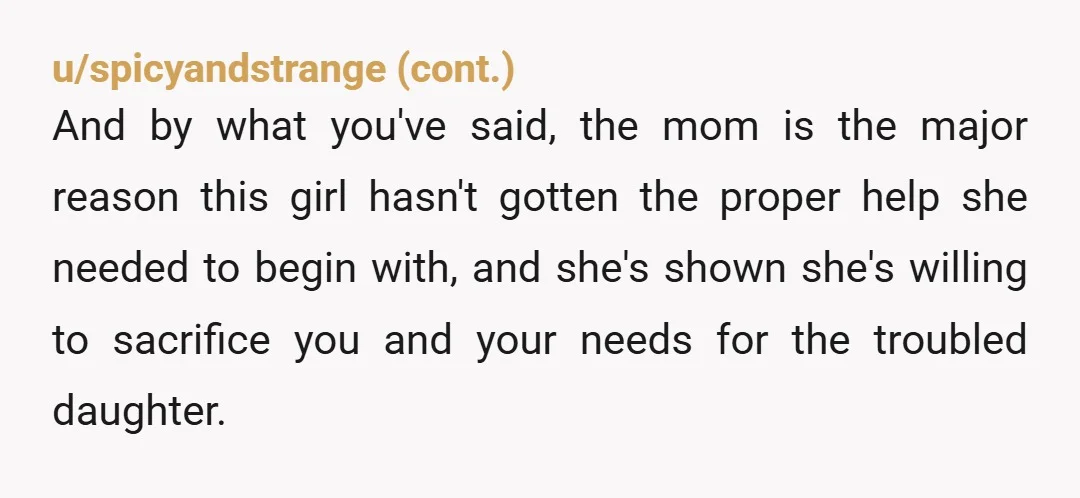 u/Tasty_Sample_5232 It's unclear. Is your sister undergoing treatment and therapy, or is she being helped by "the pastor's words" and vain hopes? Of course, this isn't very pleasant, and this...