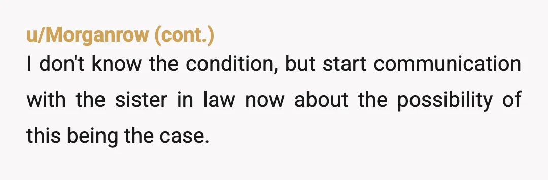 u/Bath-Optimal NTA but for SIL's sake you need a plan. I'd suggest contacting either the airline she'll be flying on, adult protective services, or one of the airports she's going...