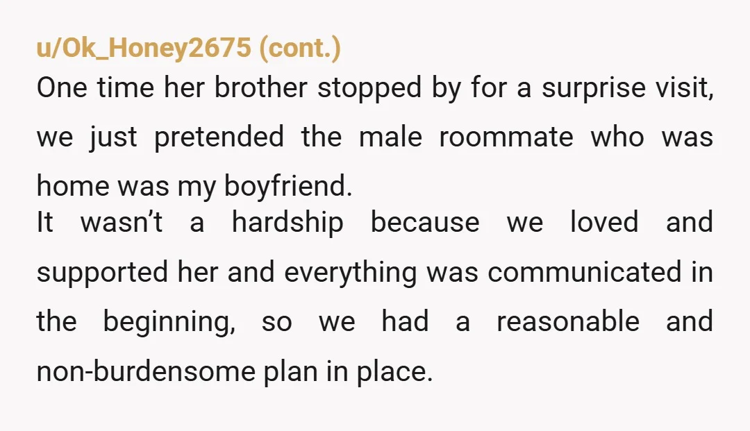 u/Briiiiiiyonce NTA. She moved in with a man knowing this would most likely happen. She should have moved in with all women then. Either she can put her big girl...