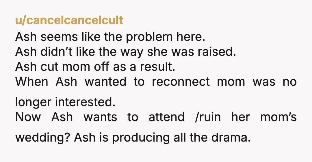 u/stephapeaz
INFO: just how “hands off” was she? What was she doing when she wasn’t with you?