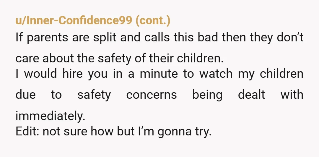 u/AmethystMalcontent Thank you for being such a conscientious caregiver! This was NOT on you. It was 100% negligence on the parents' part not to inform you that someone else would...