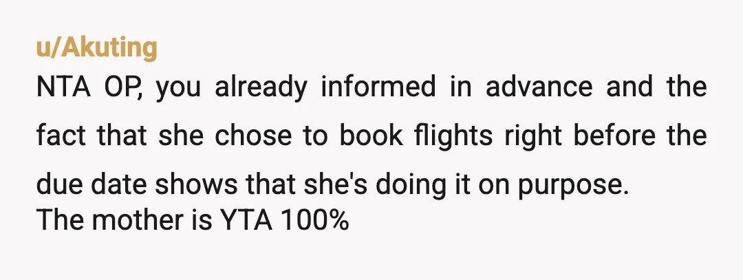 u/Ok_Homework_7621 Have it in writing that you told MIL. If she puts SIL on a plane anyway, inform social services and police.