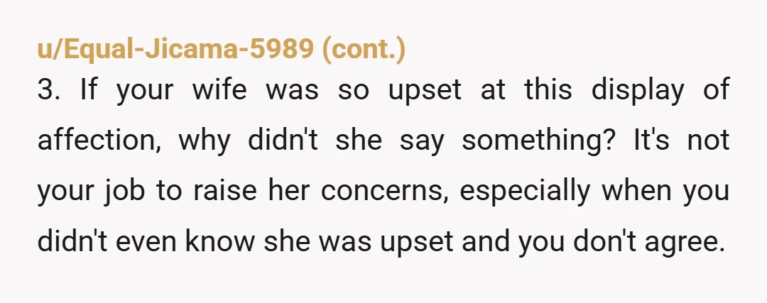 u/Wonderful_Two_6710 NTA. A good mother would be proud her boyfriend has an empathetic, affectionate, caring girlfriend.
