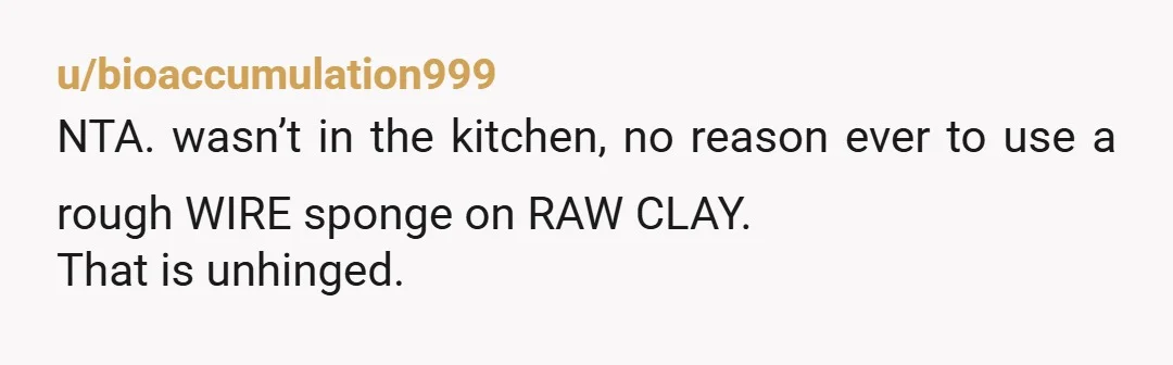 u/DealerAlarmed3632 You didn't keep the fancy teapot in the kitchen. You told her it was ok to use anything in the kitchen. She snooped around outside your kitchen and found...
