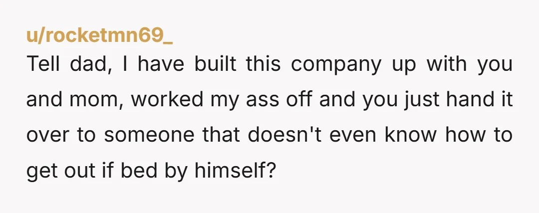 u/dino_spored It’s not your fault that your brother is worthless, and his future success shouldn’t rely on the hard work you already put in. Don’t let them guilt trip you,...