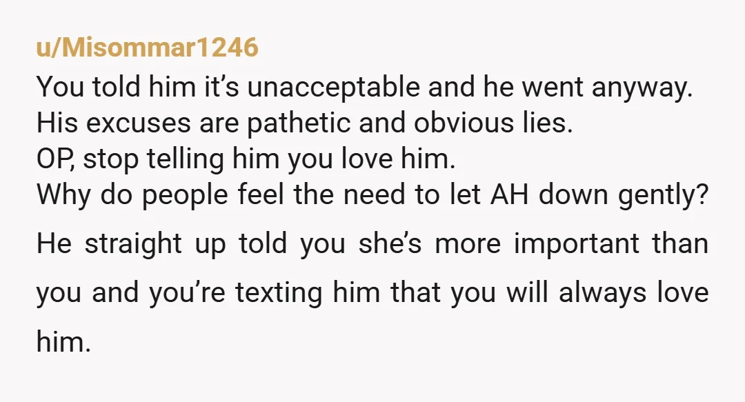 u/ToTTen_Tranz Why would you love this AH even as a friend after he did this to you? Just go no contact and forget this person. He doesn't care about you...