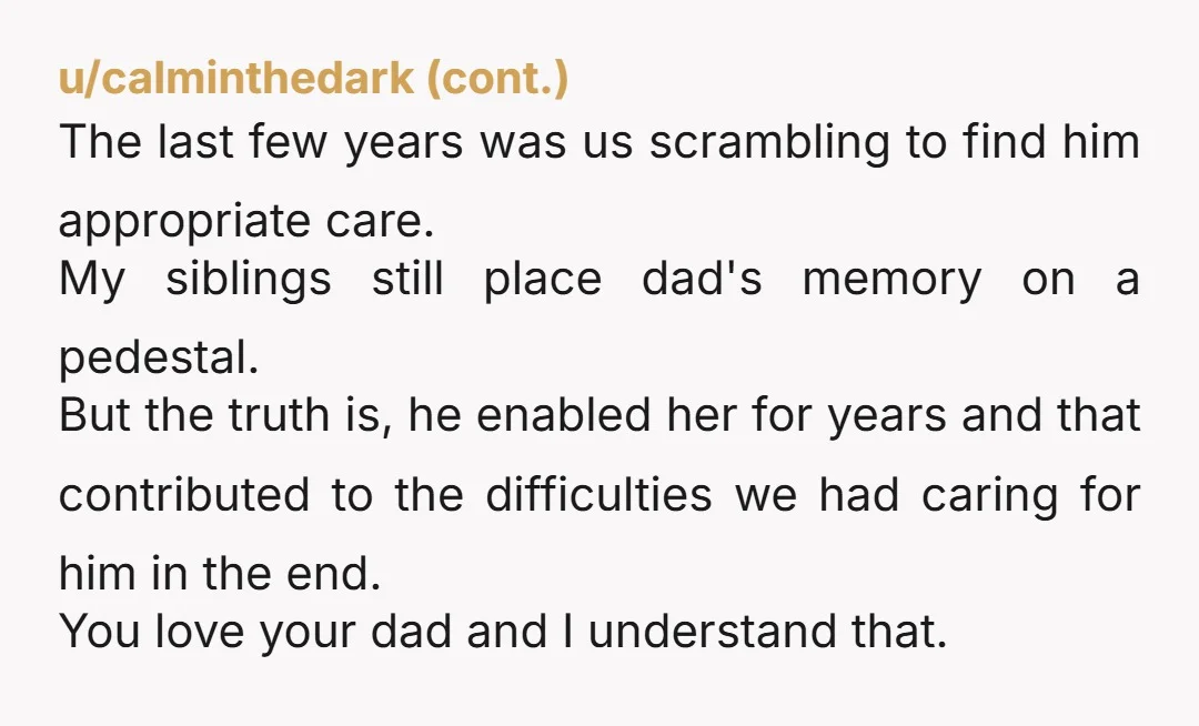 u/Scared-Hope-868 That's not 'classic boomer behavior' (nice bedside manners Doc) that's a narcissistic POS doing what she pleases just to spite you. Take care Dad and go no contact with...