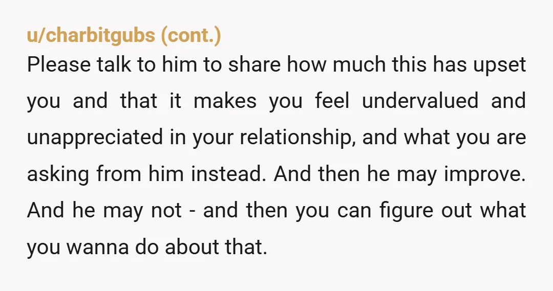 u/MiloTheMagnificent NTA. You know what would be a great birthday present to yourself? A divorce lawyer consultation. Think about how much nicer your life will be if you didn’t have...