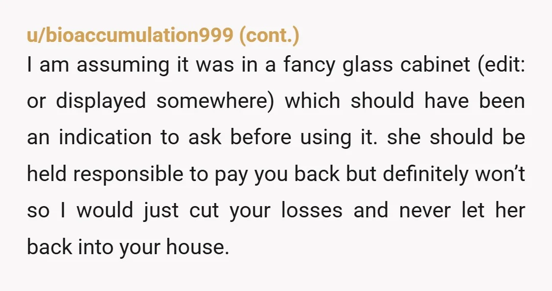 u/dasgrendel80 Everyone has good and inexpensive homeware stuff in their houses, and there’s an assumption that house guests will not use the ‘good stuff’ (or if they do, they look...