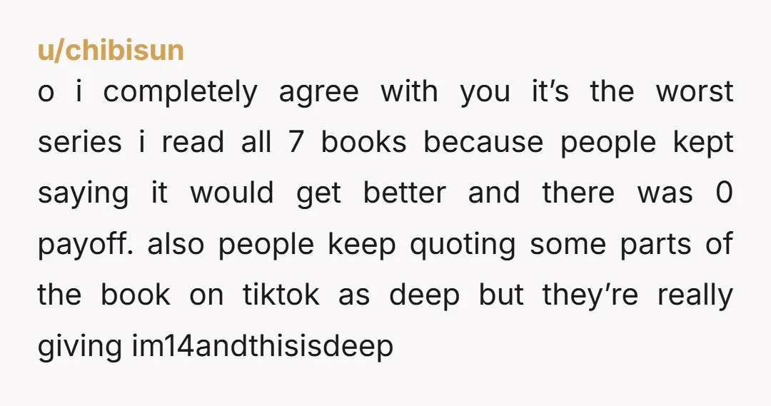 u/Curious-Insanity413 Uj/I legit could not be bothered to read the original post after the first few sentences, but I was down to read all of this version lol, appreciate the...