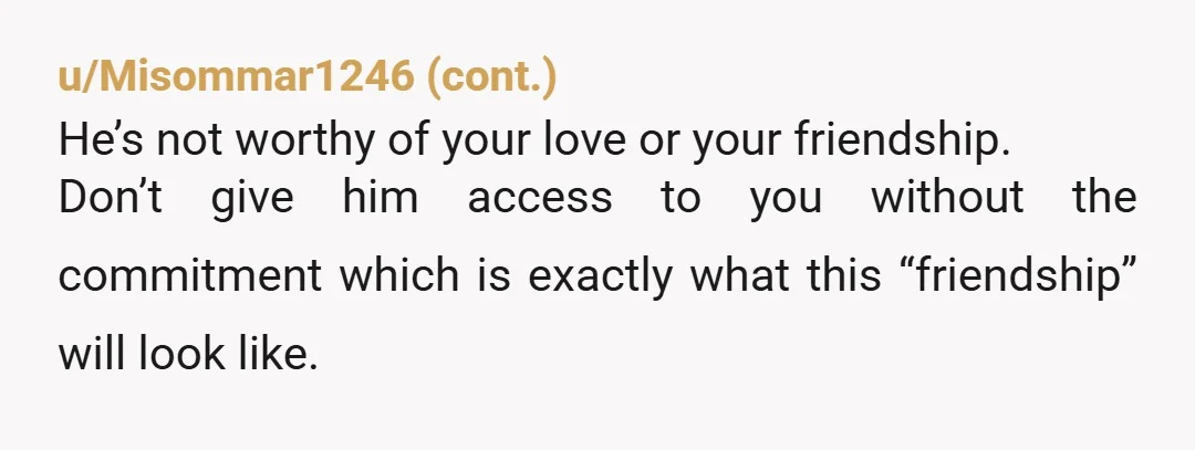 u/pickensgirl You don’t go to a cabin alone with someone you know has romantic feelings for you unless you want something to happen. Or maybe something is already happening.  My...