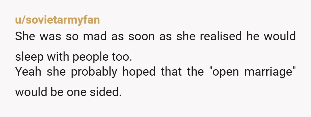 u/MaxMouseOCX
99/100 - the only valid response to being asked to open your relationship is "yea! Sure! I hope you enjoy it, goodbye".