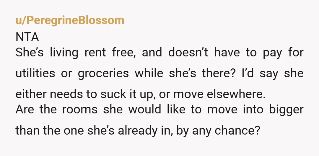u/jinx_lbc NTA. It makes her uncomfortable because she has a thing for your boyfriend. She's really overstepping here, and you're right in that she should find somewhere else if she...