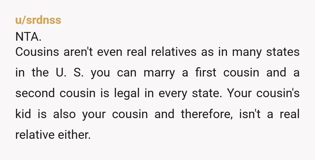u/downwardnote292 Don't see why you need to communicate with other family members about this. No need to explain to anyone. If they ask about it just say it is not...