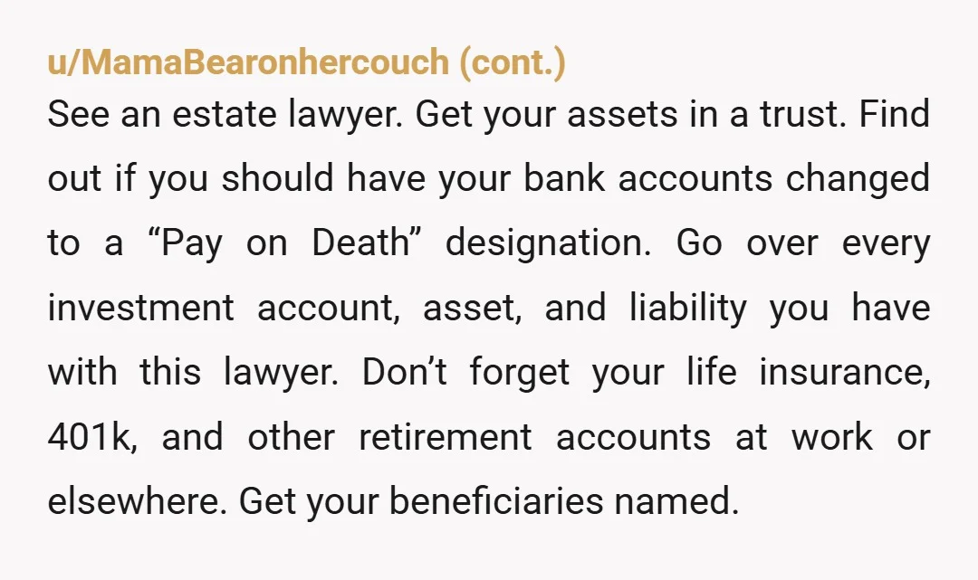 u/IntrepidMuch
This is definitely one of those things you let go.  He has no say or sway and more importantly, he doesn't need to know any of this.