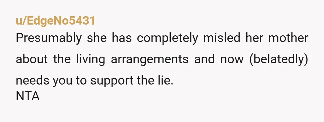 u/ladystetson NTA - it's honestly Sana's issue she needs to solve with her family. But I'll ask: are you ok with Sana moving out? If her mother discovers you there,...