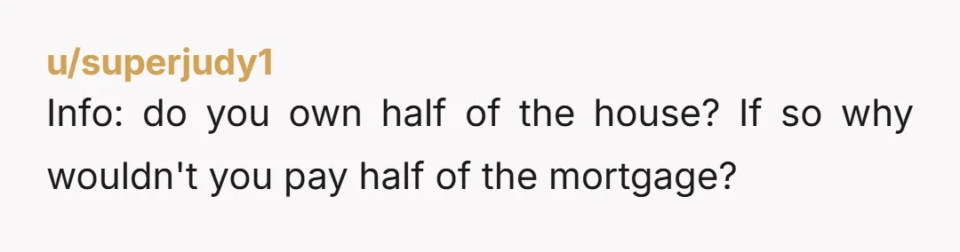 u/sab222 Are you getting half the equity? Owning half a house with a couple sounds like a terrible idea