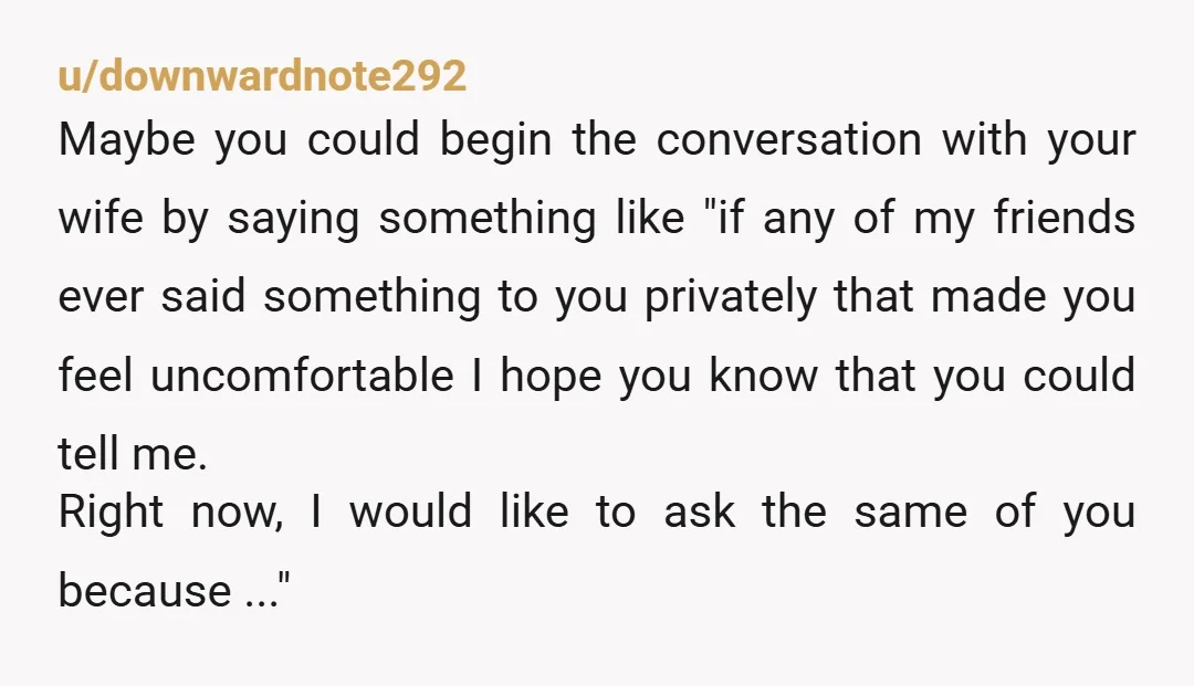 u/Prestigious-Ad1346 How do you respond to this lady that make her think talking to you this way is ok? And just tell your wife everythiing. That's what I would want,...