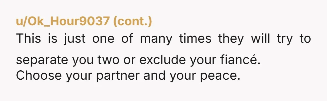 u/tinyd71 If you're paying for your own accommodation, you shouldn't be subject to your mother's "preference". Without the emotional involvement you have, I would opt out of the holiday completely....