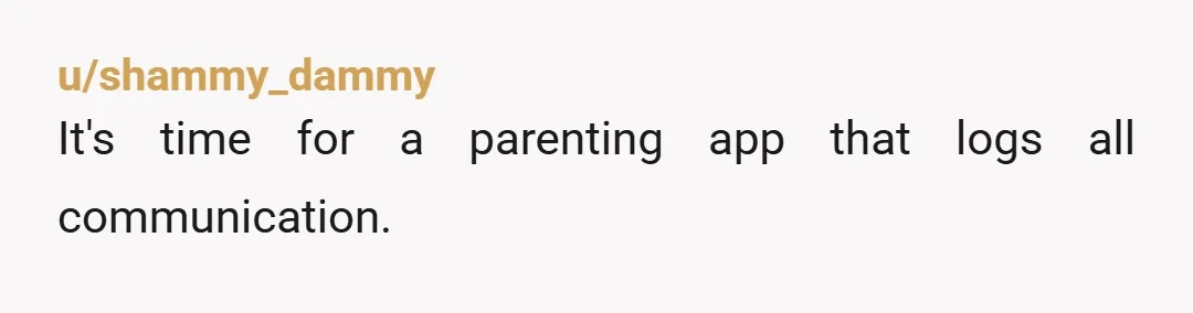 u/shammy_dammy
It's time for a parenting app that logs all communication.