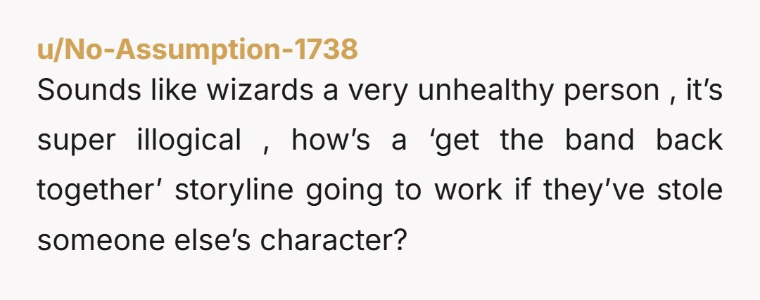u/CrypticCryptid
The thing to keep in mind: Your character wasn't violated or invalidated in any way.
That was all head canon of a person with severe mental health issues.