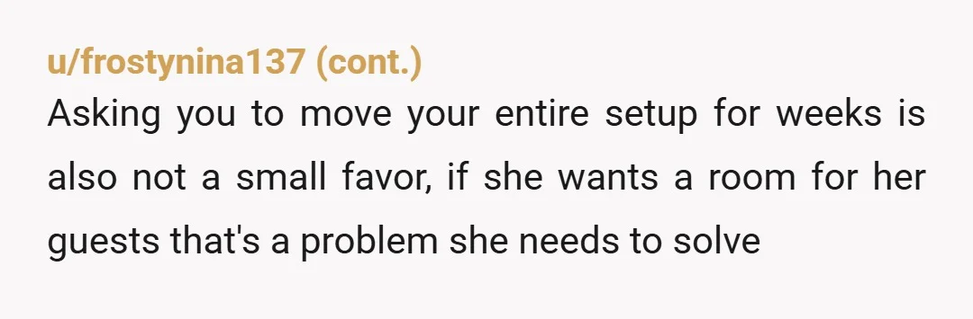 u/koi_koneessa NTA. You're paying for the space, it's your space. Full stop. The basement could be a nice retreat for guests. Or for Charlie, so her guests can have HER...