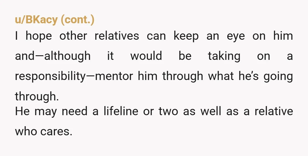 u/downwardnote292 Don't see why you need to communicate with other family members about this. No need to explain to anyone. If they ask about it just say it is not...