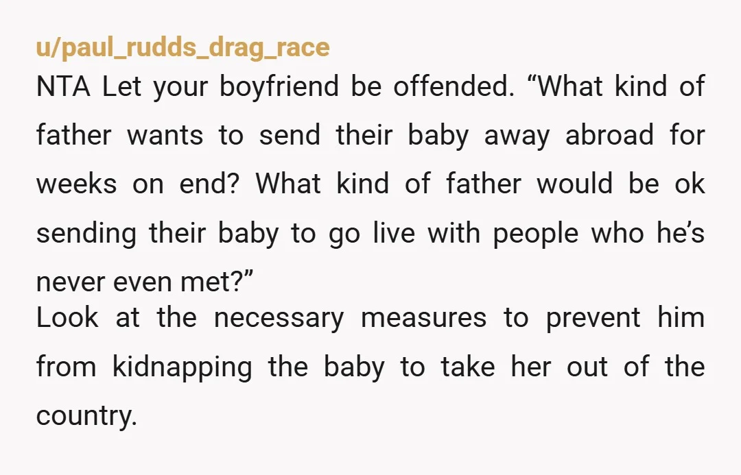 u/Stranger0nReddit NTA. Welcome to motherhood, where YOU get to call the shots when it comes to your baby, not her. Show them you will not be controlled.