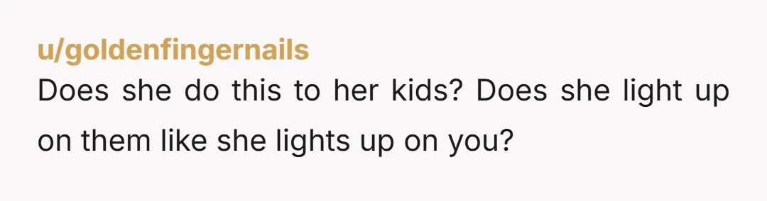 u/Lookin4Infoz She needs therapy. You need to set boundaries about her way of verbally berating you. Make recordings. You will need them in the divorce battle.