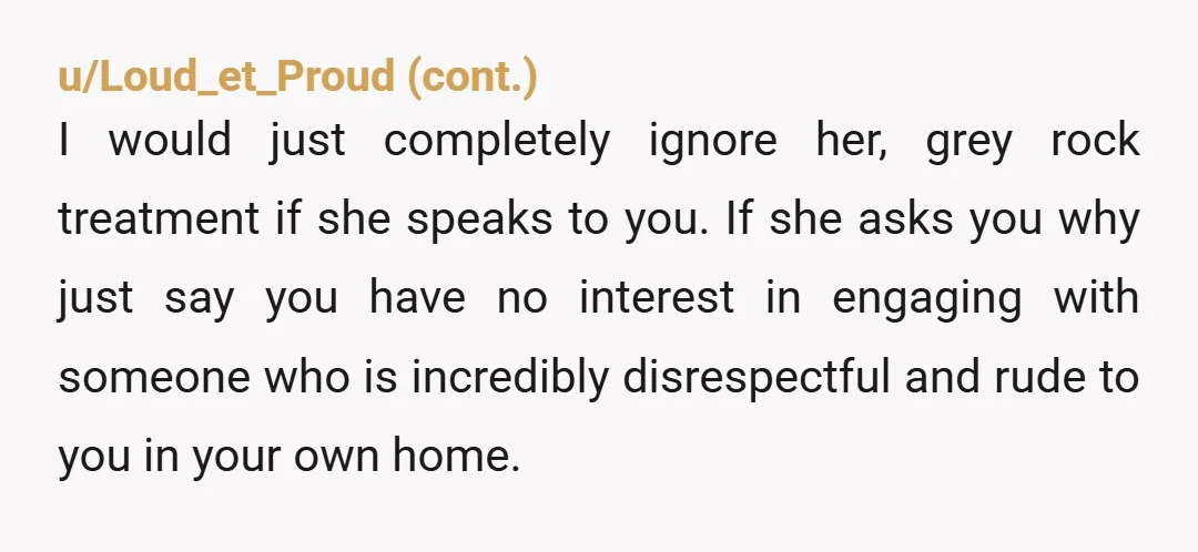 u/pipasunflower NTA, maybe its just me but i never get intimate with my partner when anyone is home. If u want to avoid this problem, u should prob do the...