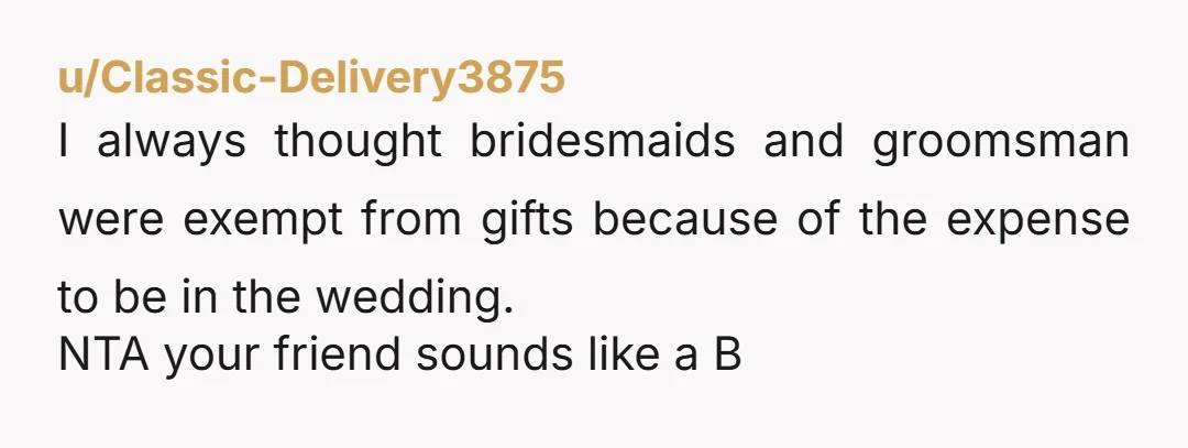 u/Admirable-Team7839 Suuuuuper tacky of her to say anything to you guys.