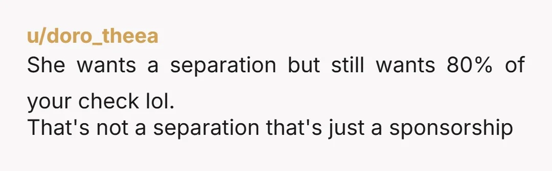 u/No-Leave-2255 Dude what the fuk. You need to lock in and get yourself together man. DO WHAT YOU FEEL YOU NEED TO DO FOR YOU AND YOUR KID. She’s not...