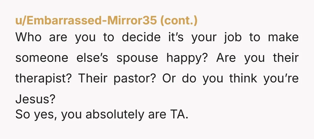 u/xRocketman52x
YTA for continuing to cover up the lie to his wife. She needs to know.