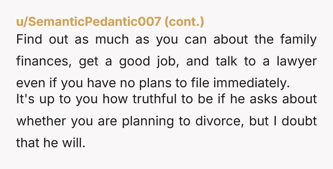 u/Redlight0516 Him agreeing is not a requirement for a breakup. It will sure make it easier but it's not required. If he won't do counseling then my main question to...